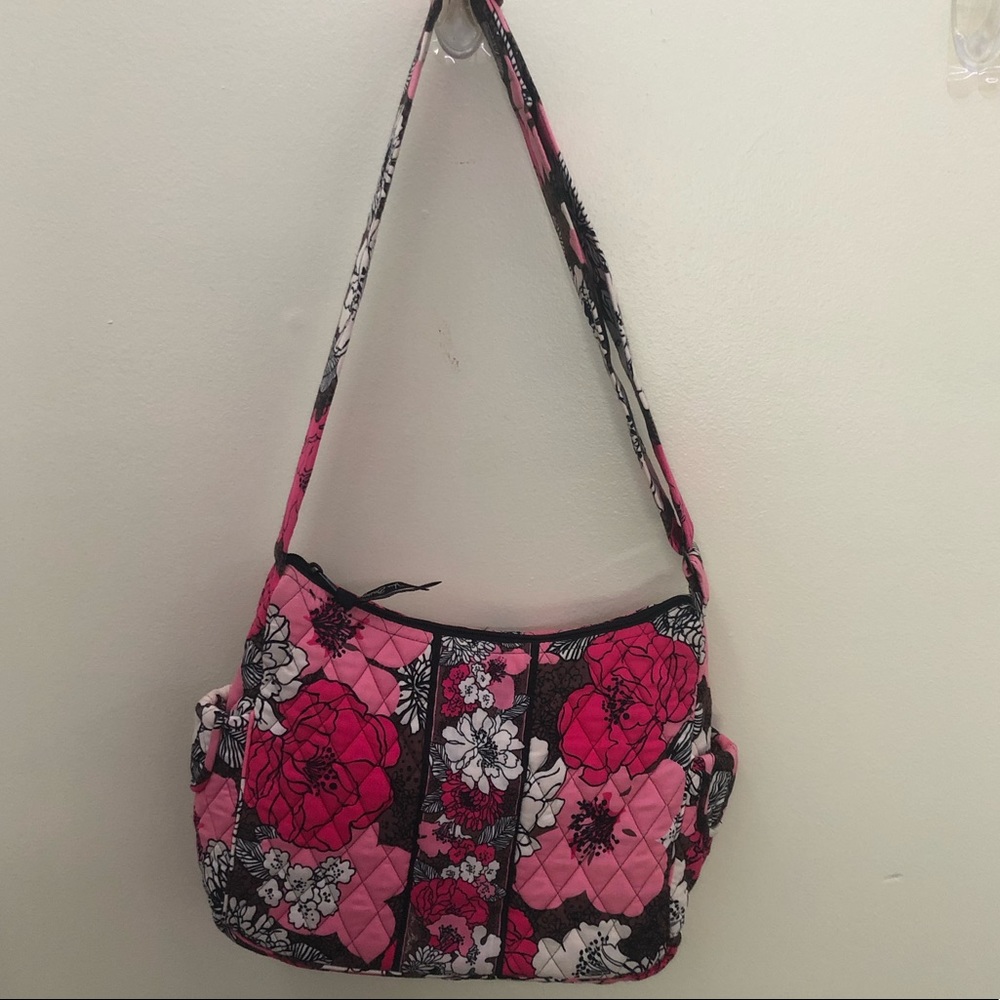 Vera Bradley Mocha Rouge Satchel Purse